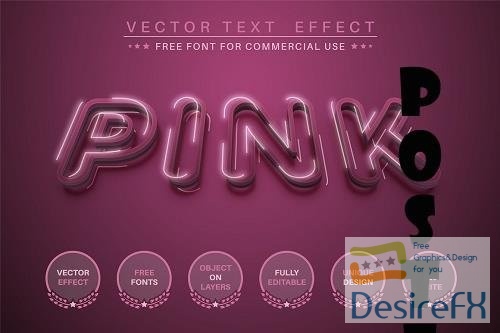 Pink - editable text effect - 6352332