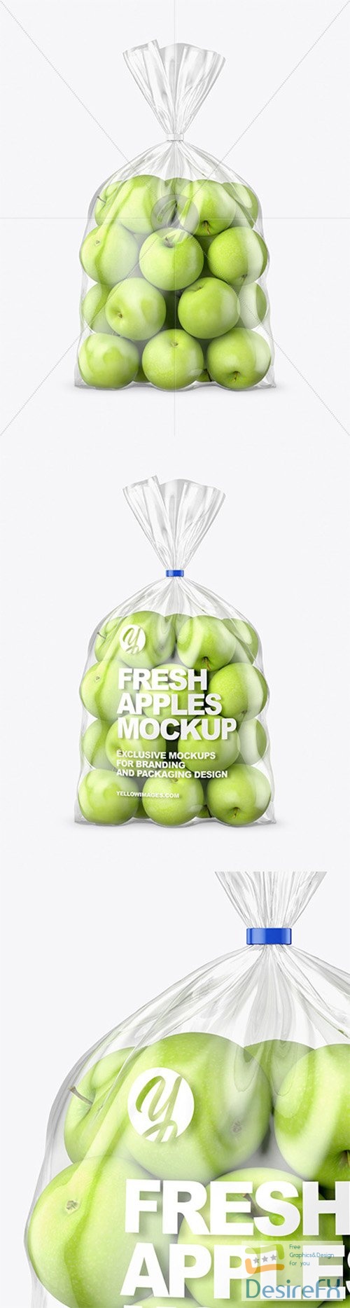 Plastic Bag with Green Apples Mockup 66987 TIF