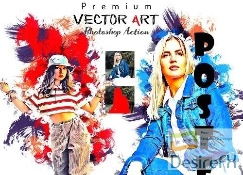 Premium Vector Art PS Action - 6383781
