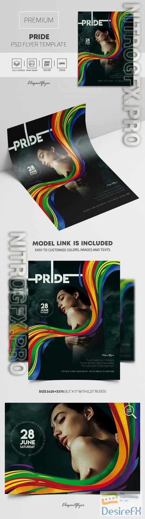 Pride Party Premium PSD Flyer Template