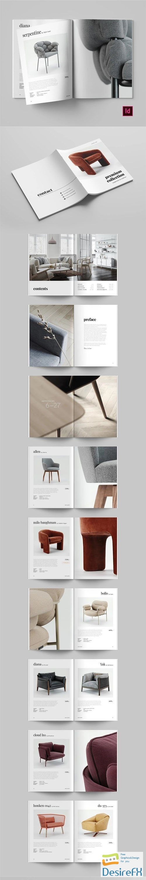 Product Brochure Indesign INDD Template A4/US Letter