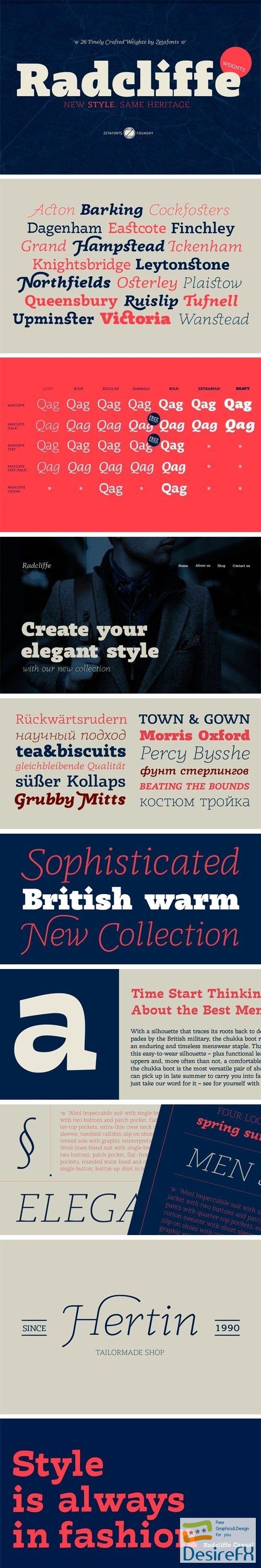 Radcliffe Typeface Family