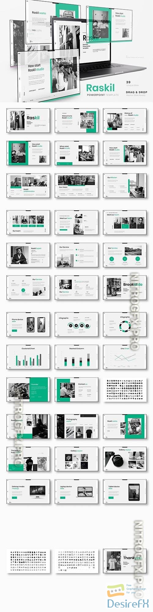 Raskil – Business Powerpoint, Keynote and Google Slides Template