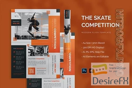 Skate Competition - Flyer 65YPB9M