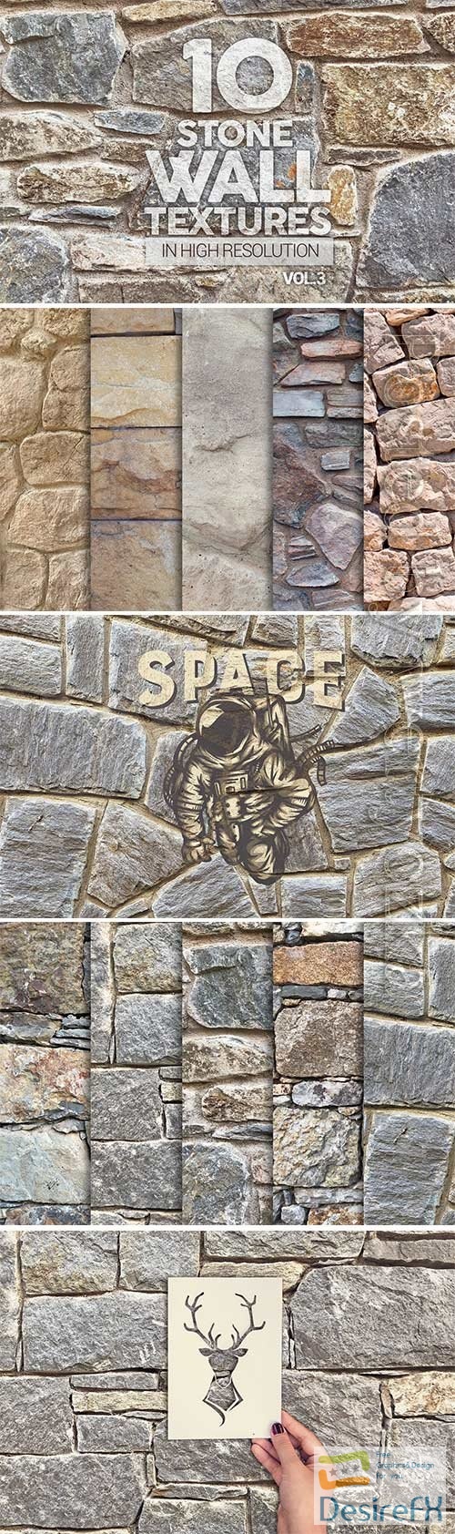 Stone Wall Textures x10 Vol.3
