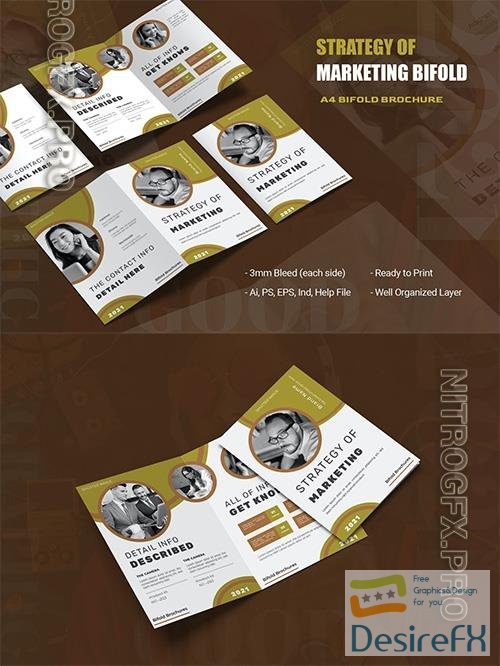 Strategy of Marketing Bifold Brochure