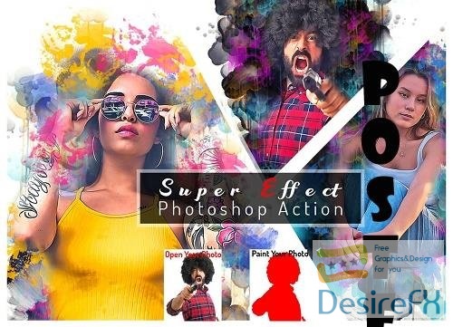 Super Effect Photoshop Action - 6406333