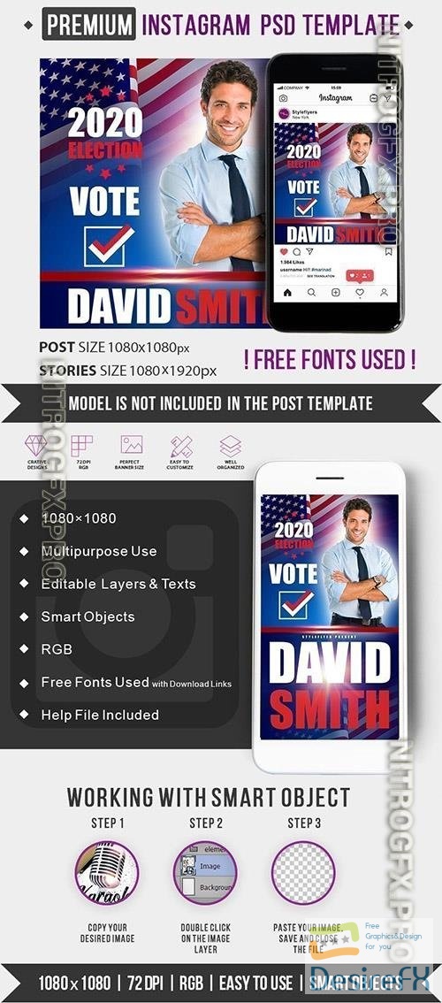 Template - Your Vote Instagram post and story