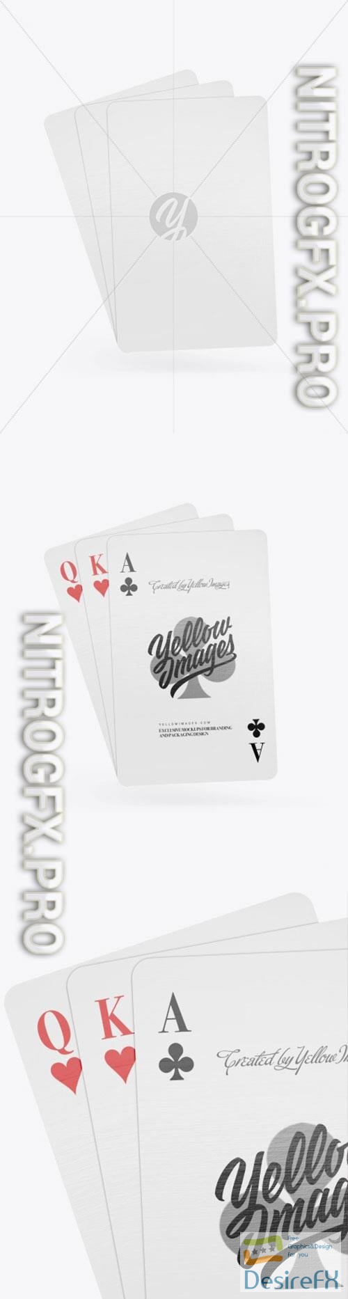 Three Playing Cards Mockup 86703