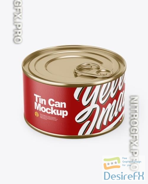 Tin Can With Pull Tab Mockup 82417