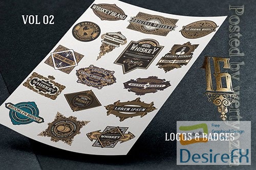 Vector of logos and badges