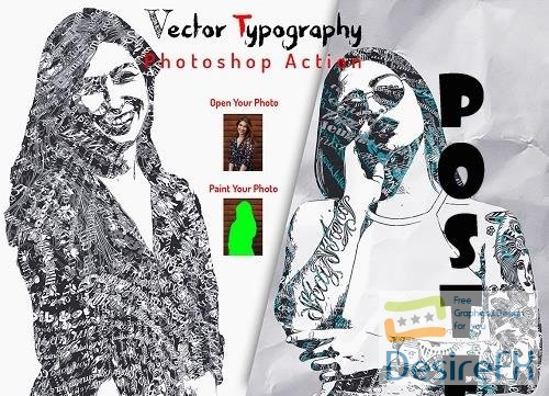 Vector Typography Photoshop Action - 6437627