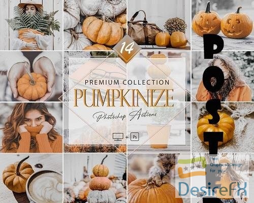 14 Pumpkinize Photoshop Actions, Autumn ACR Preset - 1064925621