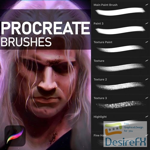 16 Digital Painting Brushes for Procreate