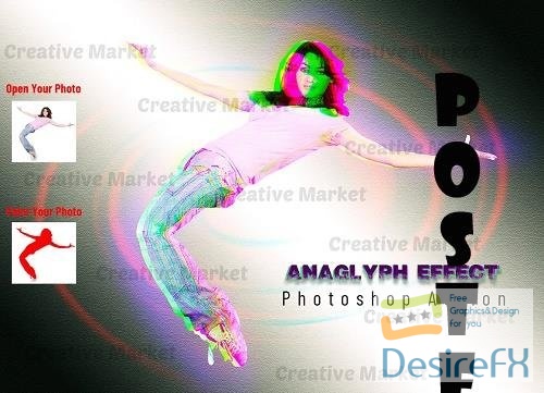 Anaglyph Effect Photoshop Action - 6518920