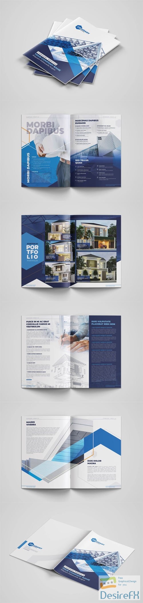 Architect Company Profile - A4 Booklet Indesign Template