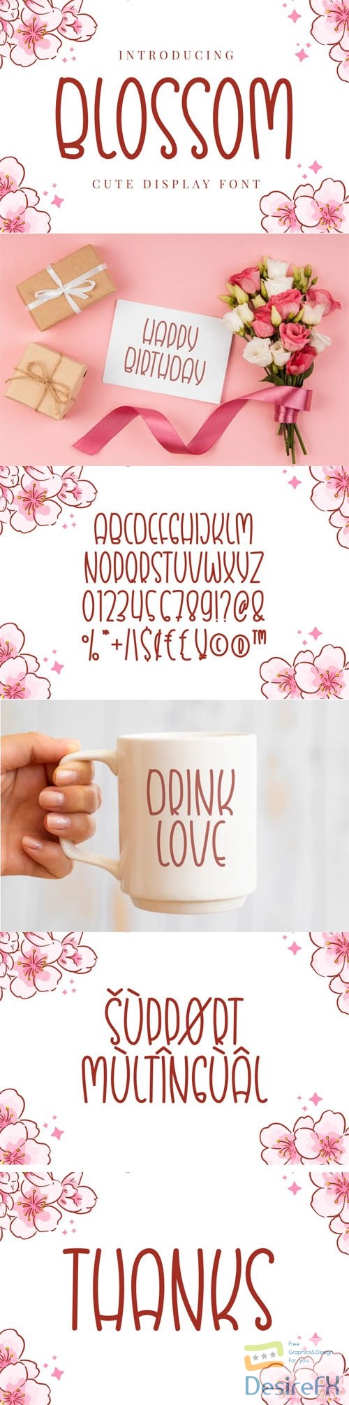 Blossom - Quirky &amp; Cute Display Font