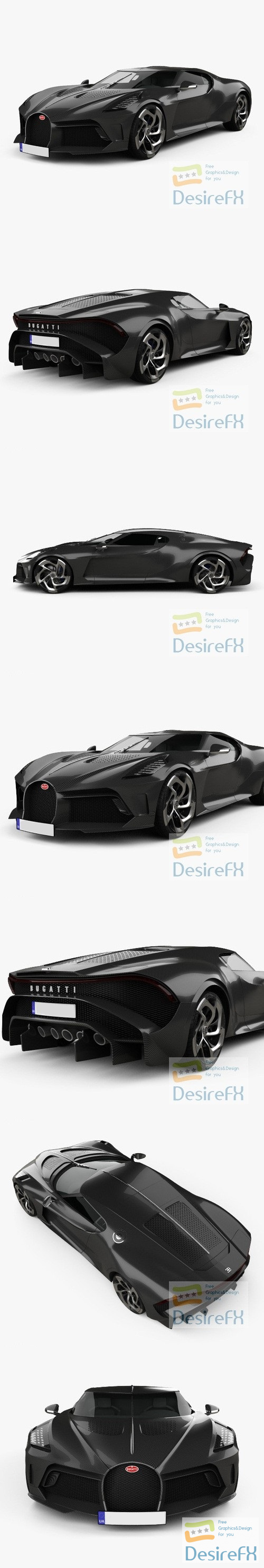 Bugatti La Voiture Noire 2019 H3D Model