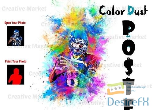 Color Dust Photoshop Action - 6529236