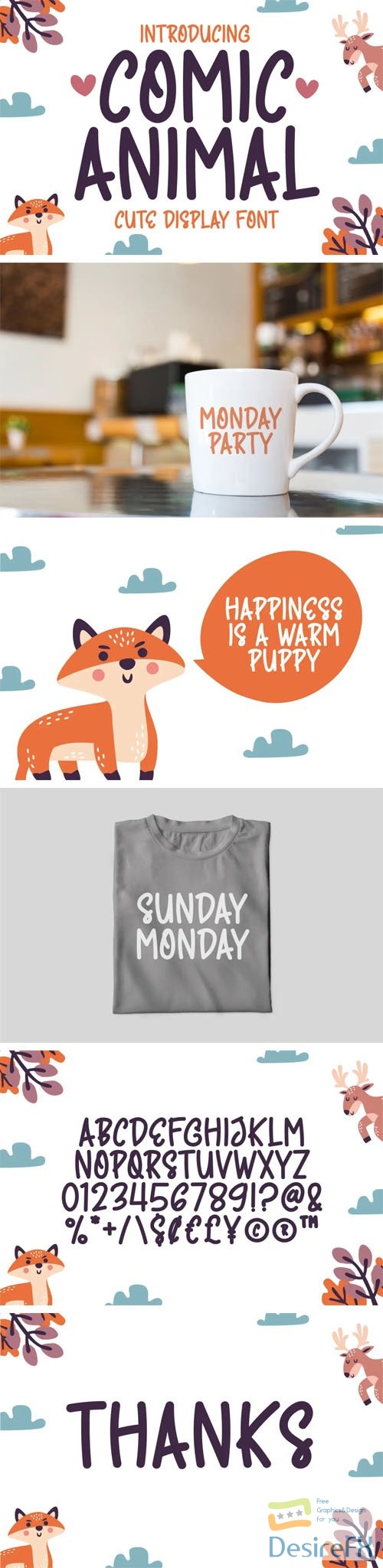 Comic Animal - Quirky &amp; Cute Display Font