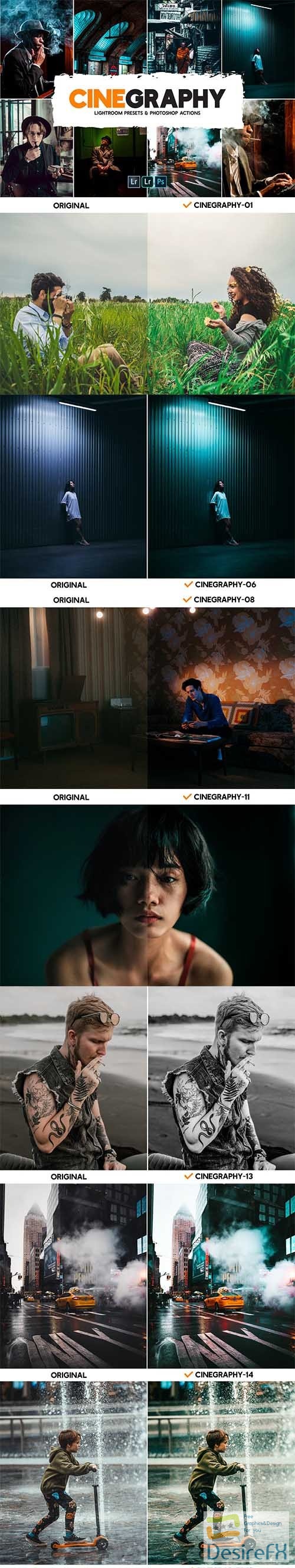 CreativeMarket - Cinegraphy Presets & Actions 6240899