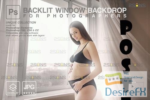 Curtain backdrop &amp; Maternity digital photography backdrop V6 - 1447855