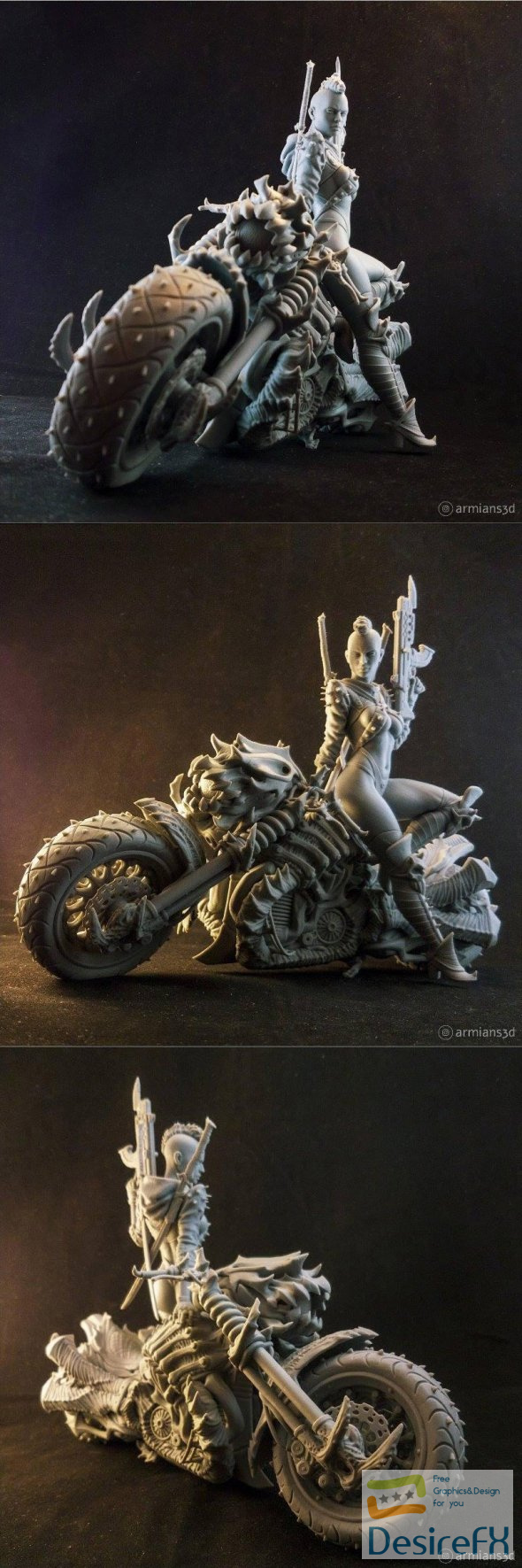 Cyber Metal Biker 3D Print