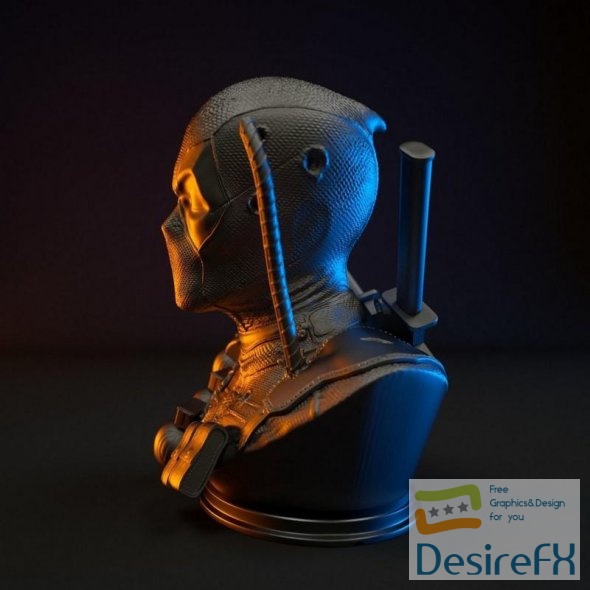 Deadpool Bust 3D Print