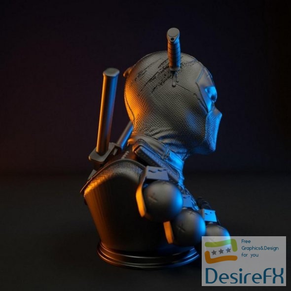 Deadpool Bust 3D Print
