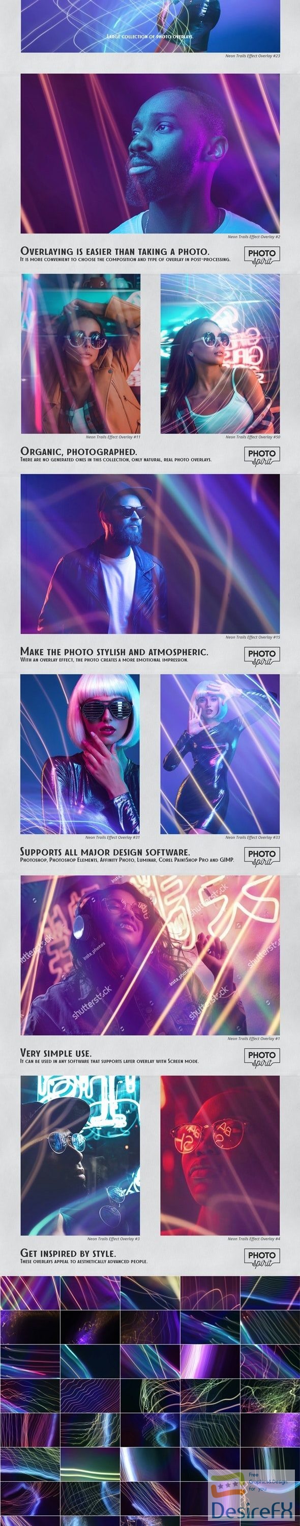 GraphicRiver - Neon Trails Overlays Effect 33110455