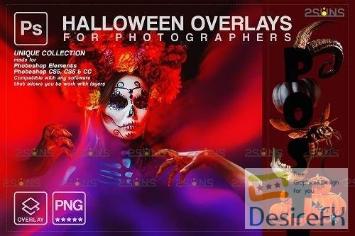 Halloween clipart Halloween overlay, Photoshop overlay V12 - 1584016