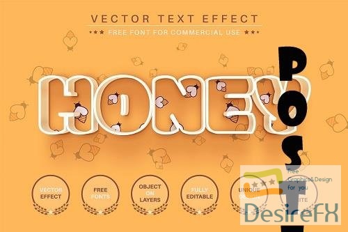 Honey - Editable Text Effect - 6481777