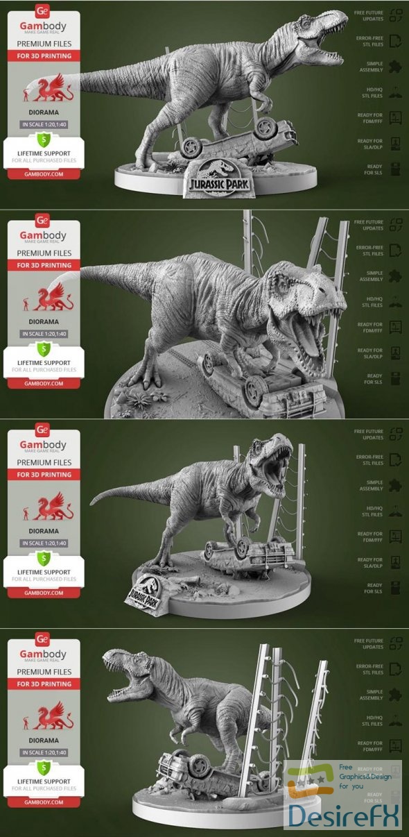 Jurassic Park 25th Anniversary 3D Print