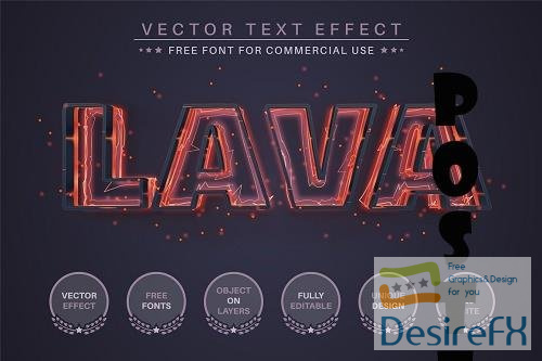 Lava - Editable Text Effect - 6485654