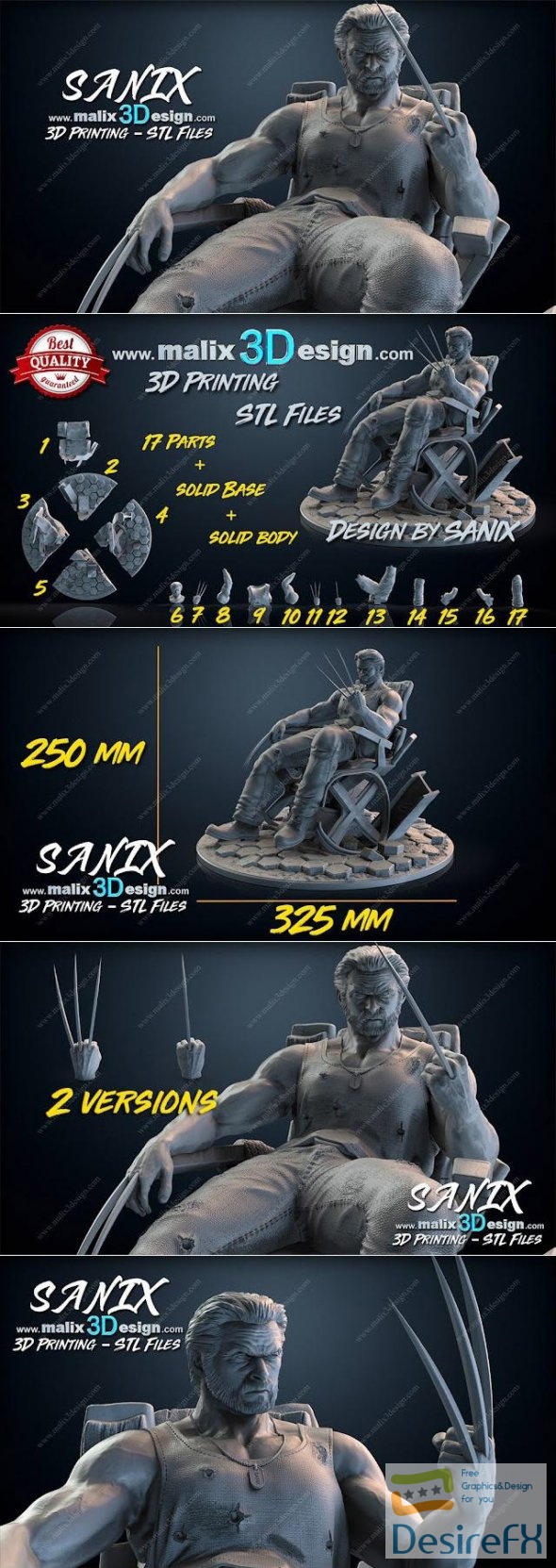 Logan Wolverine 3D Print