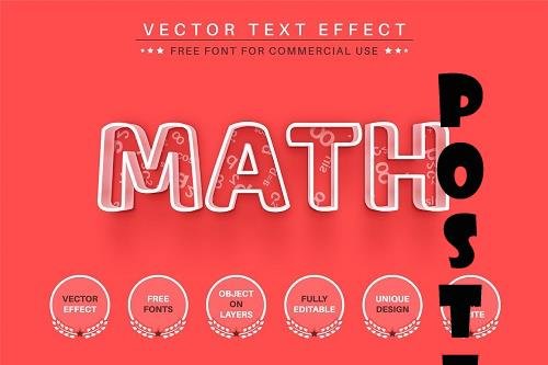 Math - Editable Text Effect - 6461865