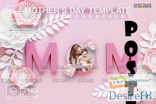 Mother's Day Digital Photoshop Template - 1447822