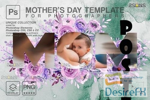 Mother's Day Digital Photoshop Template V6 - 1447836