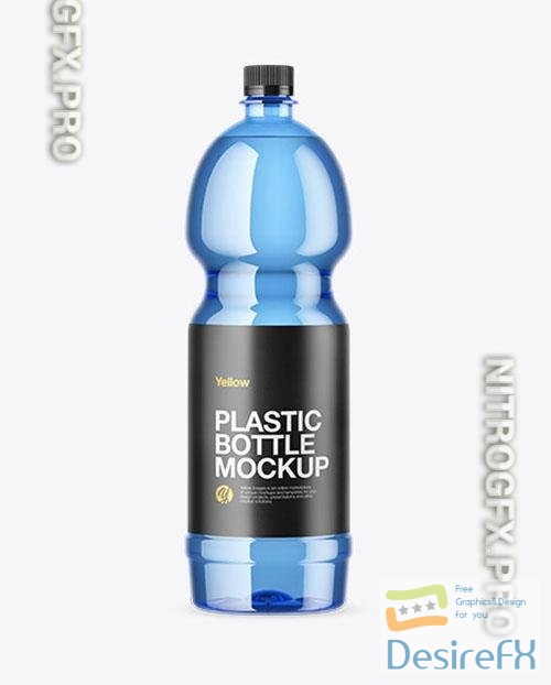 PET Blue Bottle Mockup 47951