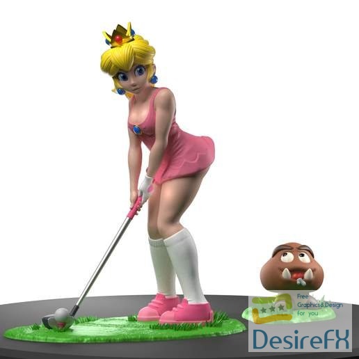 Princess Peach 3D Print