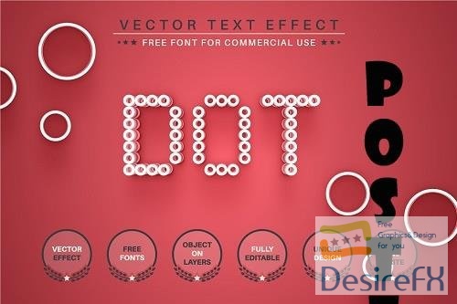 Red Dot - Editable Text Effect - 6513627