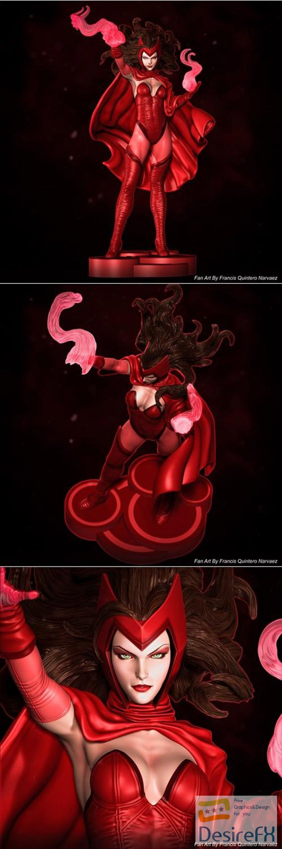 Scarlet Witch 3D Print