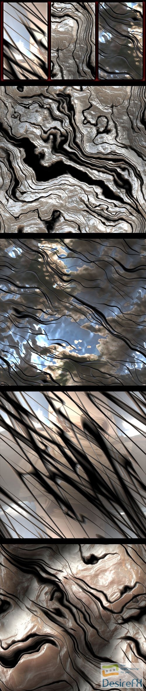 Seamless Reflective Abstract Malleable Metal - Photoshop Patterns + Textures