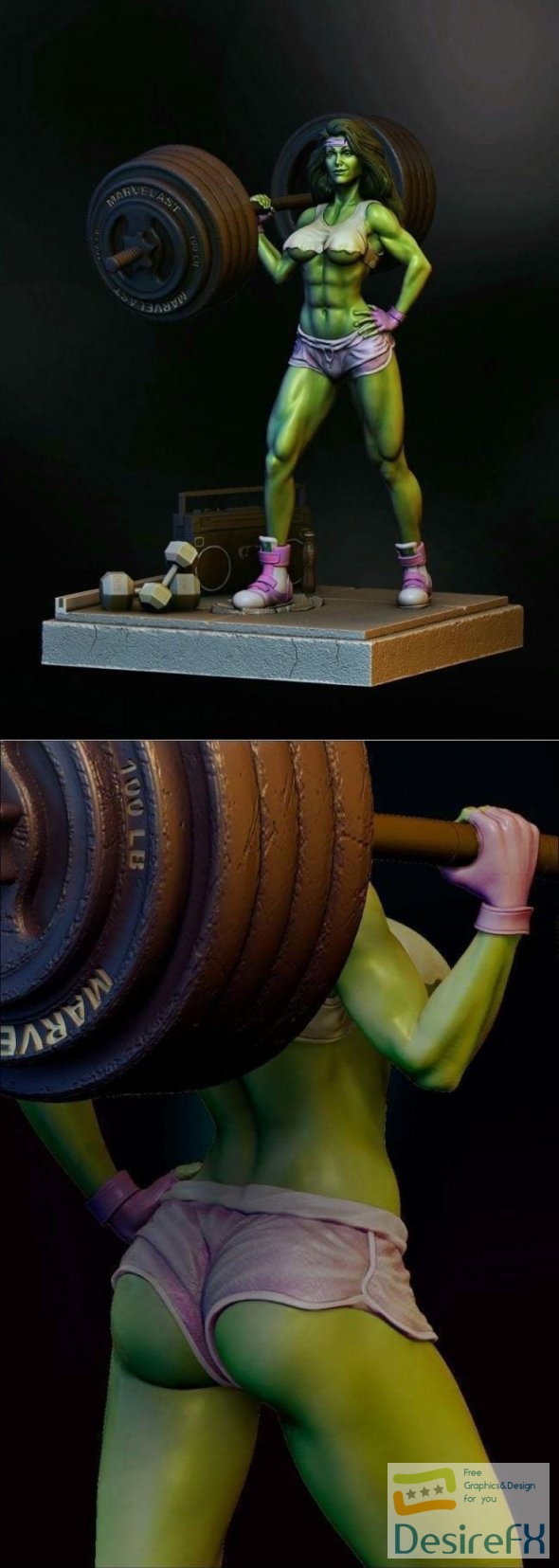 She-Hulk 3D Print