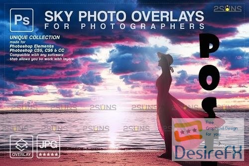 Sunset Sky Photo Overlays, photoshop V7 - 1583971