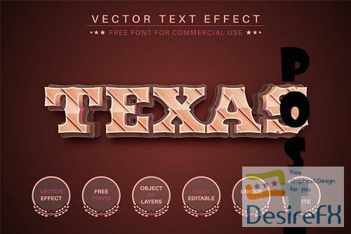 Texas - Editable Text Effect - 6492868