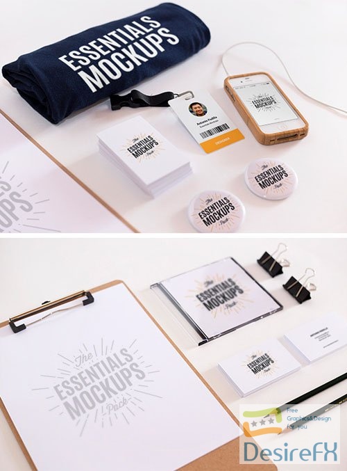 The Essentials PSD Mockups Pack