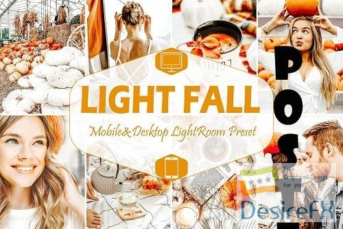 10 Light Fall Mobile &amp; Desktop Lightroom Presets - 1602142
