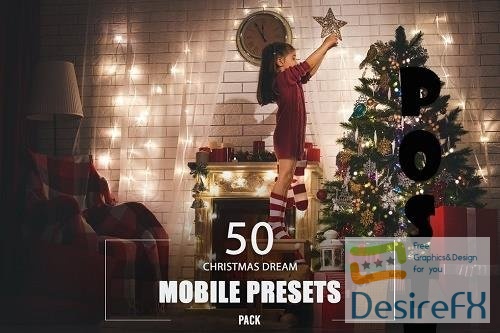 50 Christmas Dream Mobile Presets Pack
