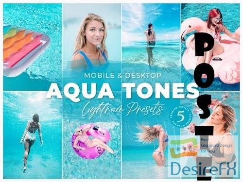 Aqua Tones Mobile Desktop Lightroom Presets Lifestyle Instagram